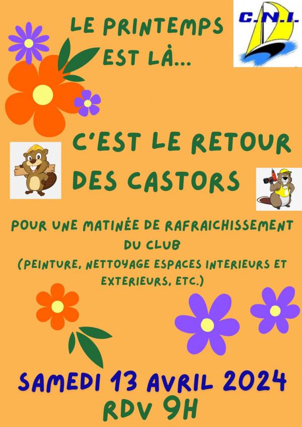 Castors cni 13 avril