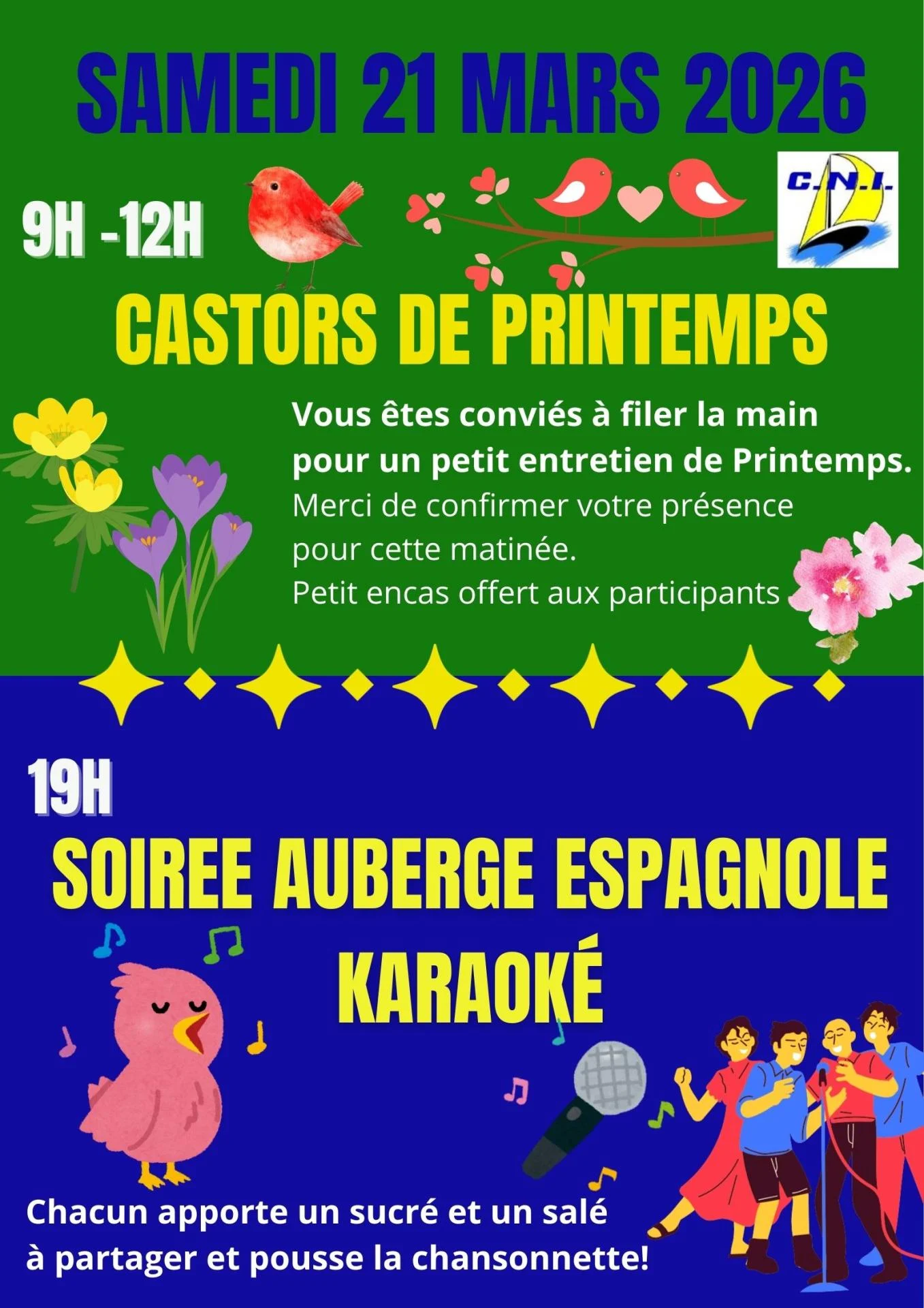 Castors printemps 2026